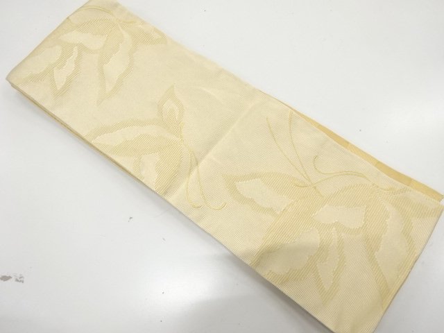蝶模様織り出し　半幅帯